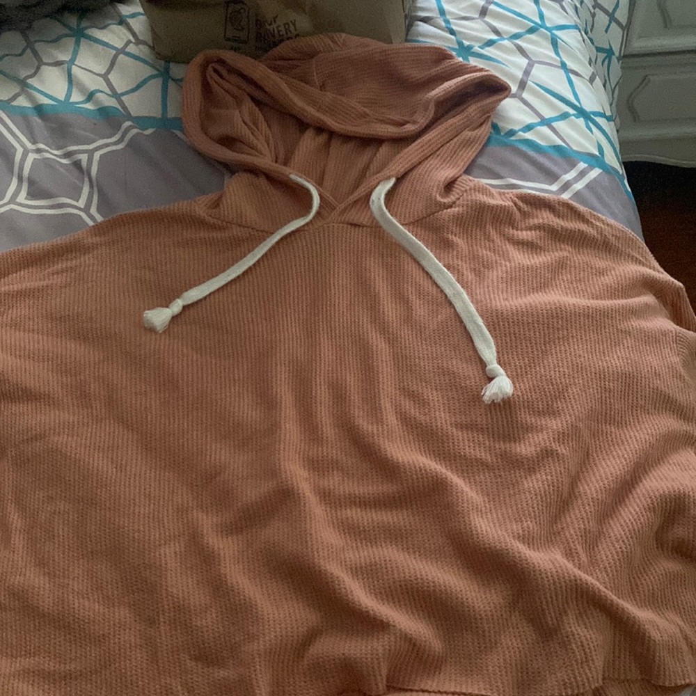 Orange Tan Hoodie Shirt